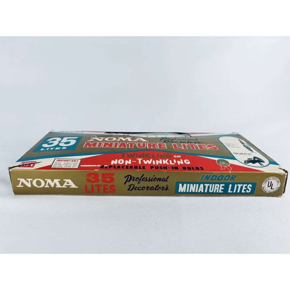 Vintage Noma Professional Decorator's Indoor Miniature Lites Christmas Lights